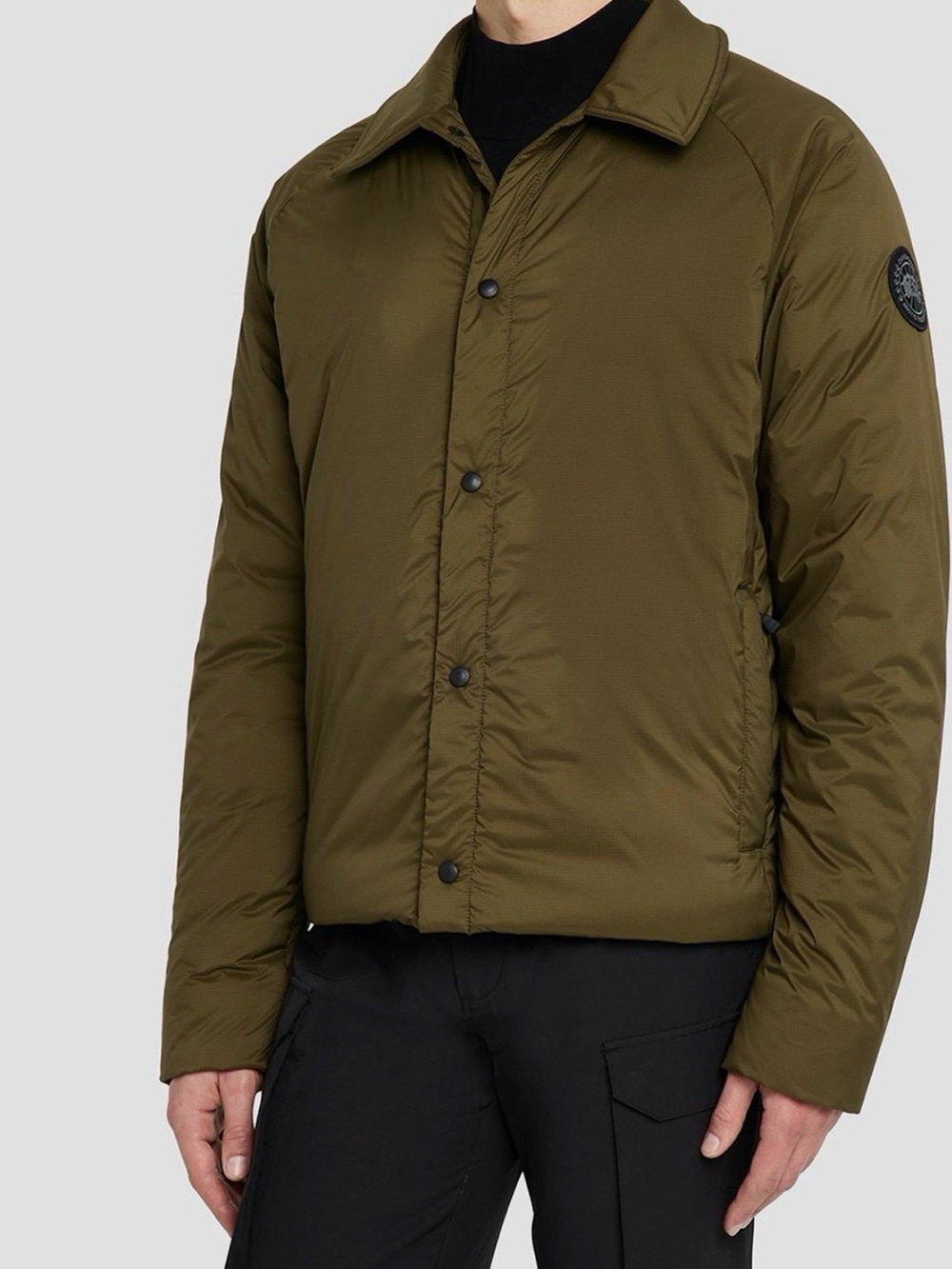 Canada Goose Lodge Coach Jacket Military Green Green Mens Small